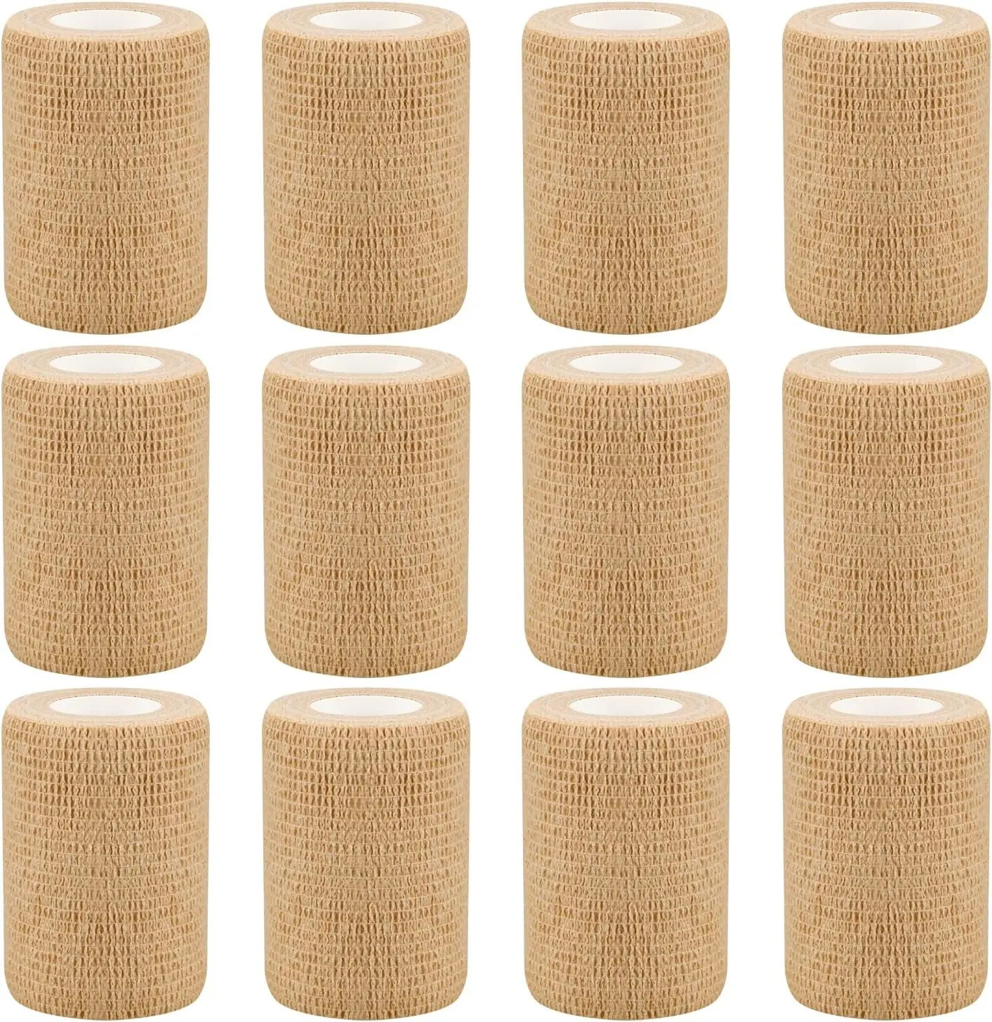 Sports 6pcs 2in Self Adhesive Bandage Wraps, 12 Colors, 5 Yard Wraps for Sports