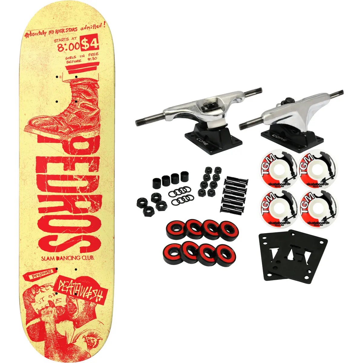 Deathwish Skateboard Complete Pedro Delfino Slam 8.5" x 31.875"
