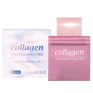 Collagen Oral Dissolving Film for Healthy Skin Hair Nails 300mg per Piece 10 Strips