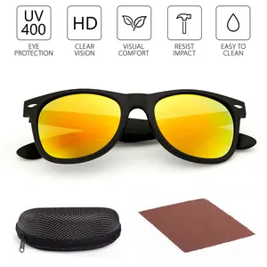 Sunglasses for Men Women Sun Glasses Retro Mirror Lens Sports Driving Sun Glasses UV Protection with Case 3pairs sime   sunglass