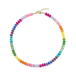 Gemstone Candy Necklace Water Resistant