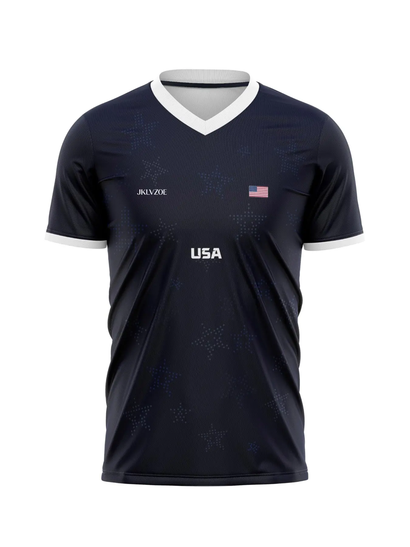 Us Soccer Apparel 2026 New Sports T-Shirt, Casual Sporty Shirt, Quick-Dry Fabric, Short Sleeve, Casual Fit, All-Over Print, Sports Tees, Ideal for Training and Matches