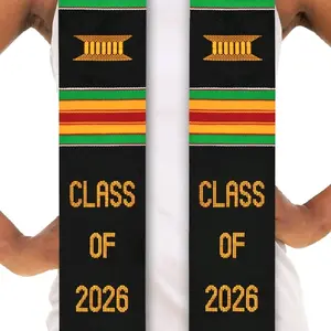 Kente Stole Class Of 2026 Embroidery design Graduation