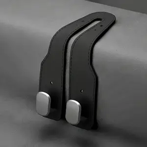 Hidden Car Seat Hook Organizer – Heavy-Duty Bag & Phone Holder Leather Premium Hooks