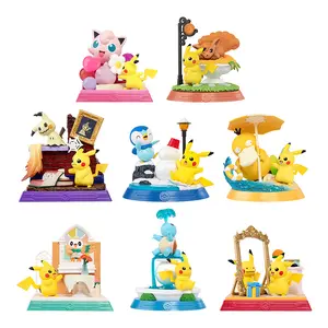 MINISO Kawaii Pokémon Pikachu Friends Mystery Blind Box,Cute Pikachu Mini Scene Figure Series | Aesthetic Room Desk Decor, Perfect Gift for Pokemon Lovers