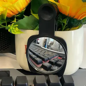 Privacy Protection Concave Mirror, Adjustable 360° View Desk Mirror, Ideal for Computer Monitors & Workstation Security