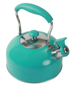 Compatible Stovetop Kettle, Stainless Steel Turquoise, 8.30 x 7.20 x 8.70 inches
