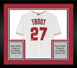 Framed Mike Trout Los Angeles Angels Autographed White Replica Jersey - Fanatics Authentic Certified