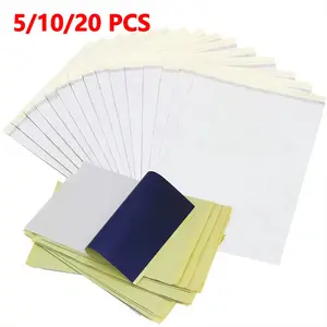 5/10/20 Sheets Tattoo Transfer Paper A4 Size Premium Quality Easy to Use Durable Clear Tattoo Supplies for Professionals and Beginners Pack