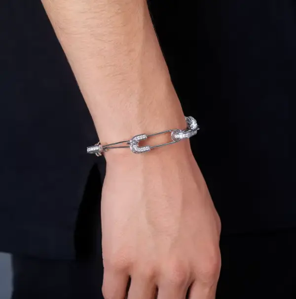 Bling Safety Pin Bracelet