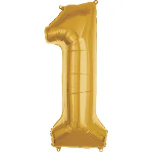 50-Inch Gold Number 1 Foil Balloon
