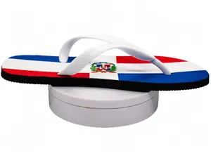 Dominican flag flip-flops