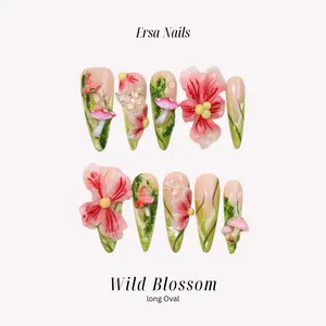 ErsaNails NEW IN Collection – Handmade Press-On Nails 10PCS | Acrylic, Reusable, Salon-Quality, Long-Lasting, Glossy Design