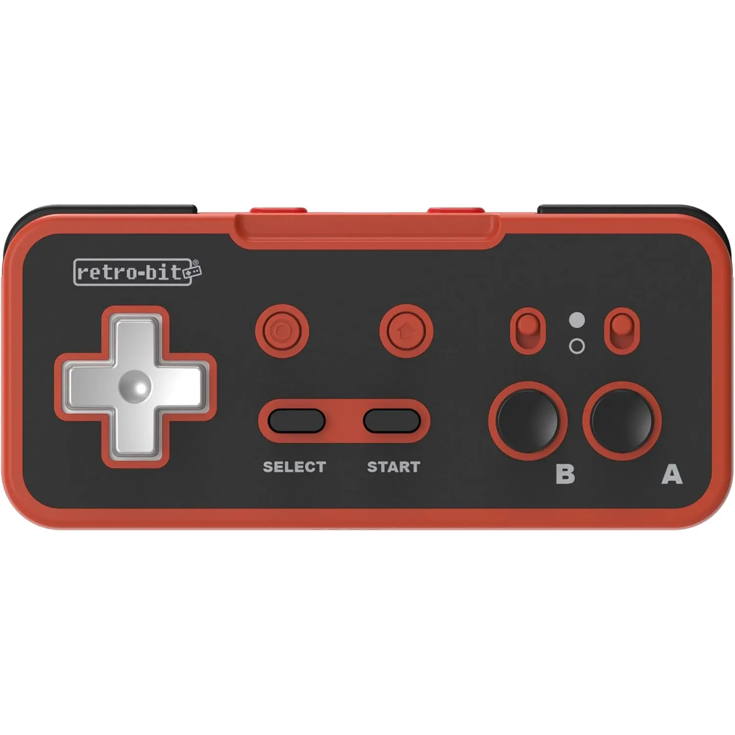 Retro-Bit Origin 8 Wireless Controller for Original NES, PC/Windows, MacOS, USB Devices, Switch Online - Black/Red