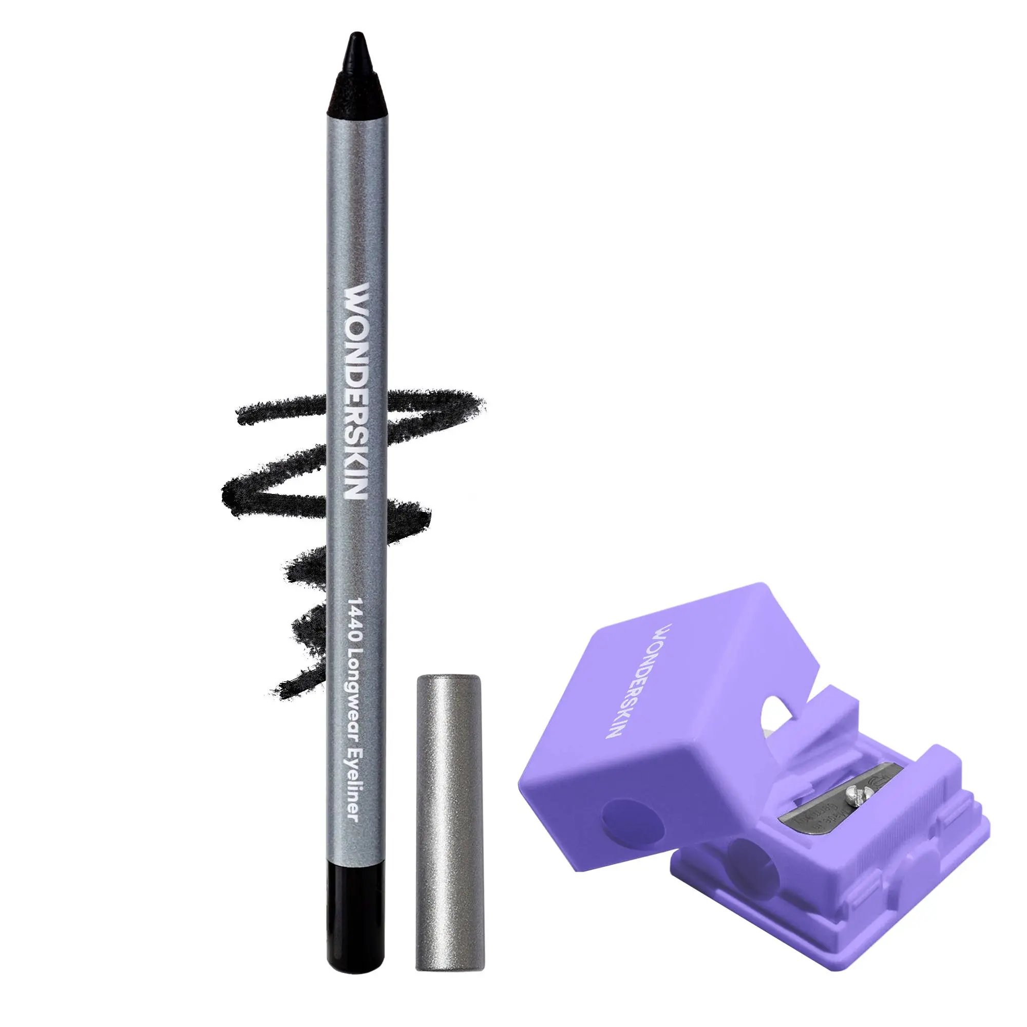 Wonderskin 1440 Longwear Eyeliner + Cosmetic Pencil Sharpener Duo | Smudge-Proof 24H Wear & Perfect Tip Bundle Wonderskin 1440 Longwear Eyeliner + Cosmetic Pencil Sharpener Duo | Smudge-Proof 24H Wear & Perfect Tip Bundle