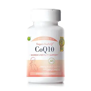 Super-Sorb Q, 200mg CoQ10 with Ubiquinol, Feritility Support (60 Softgels)