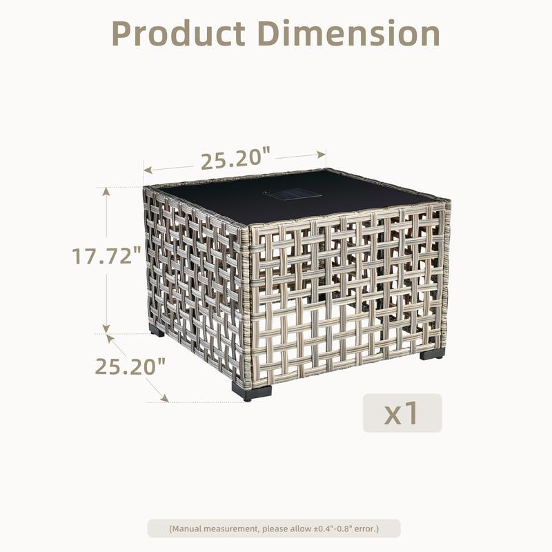 【Solar Lights Umbrella & Table】Ovios 15ft Double-Sided Patio Solar Lights Umbrella with 25" Coffee Table , Outdoor Large Umbrellas with Crank Handle and 36 LED Lights, Rectangular Market Umbrella with Base Included for Deck Pool Shade 【Solar Lights Umbrella & Table】Ovios 15ft Double-Sided Patio Solar Lights Umbrella with 25" Coffee Table , Outdoor Large Umbrellas with Crank Handle and 36 LED Lights, Rectangular Market Umbrella with Base Included for Deck Pool Shade