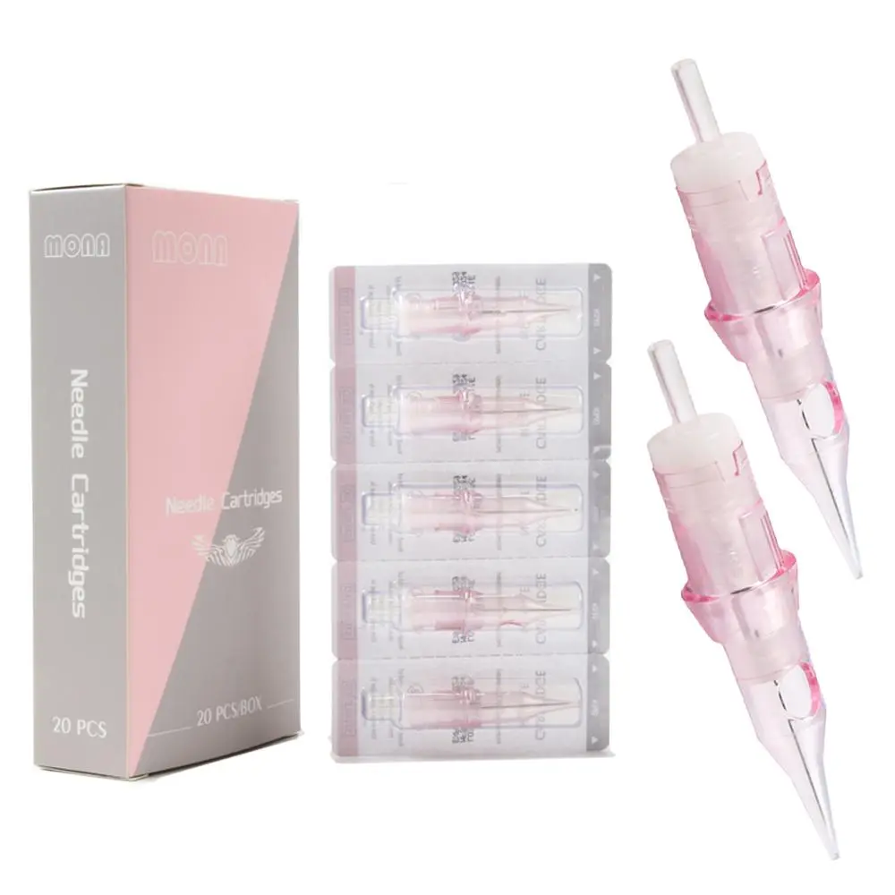 20/50PCS Bugpin Tattoo Cartridge Needle Disposable Tattoo Needle Standard Round Liner Shader For Tattoo Machine Pen #10 #12