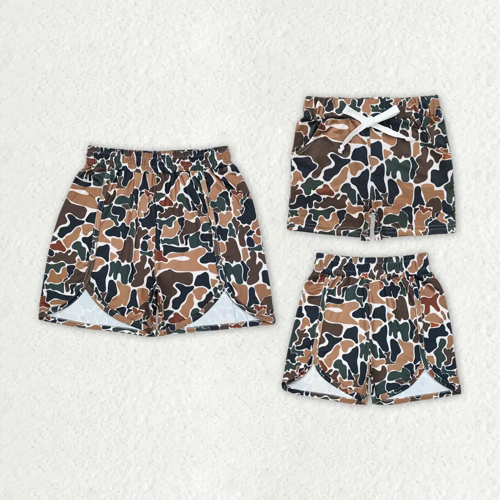 Family Matching Alert! Mama & Me Camo Shorts for Your Summer Adventures Comfy Fabric kids clothing Bottom