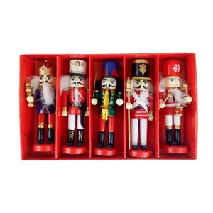 Five hand-painted Nutcracker Ornaments
