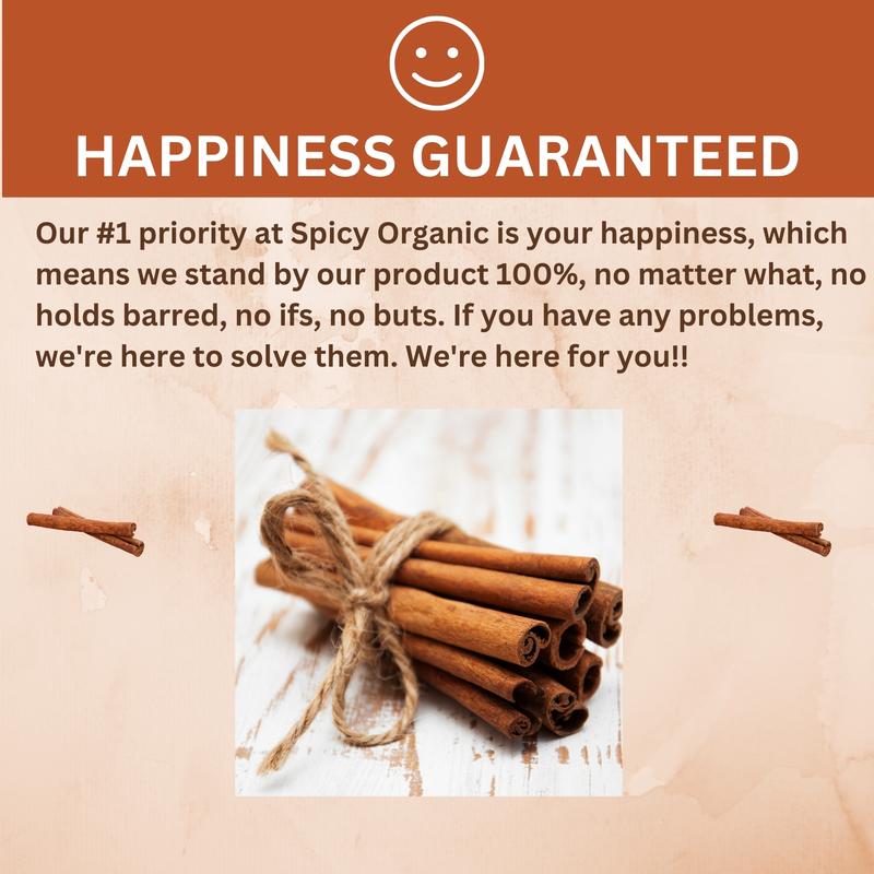 SPICY ORGANIC Ceylon Cinnamon Sticks 4 oz – True Cinnamon Quills from Sri Lanka, 3.5" Premium Ceylon Cinnamon, USDA Certified Organic, Perfect for Recipes, Crafts & Holiday Drinks – Cinnamomum Verum