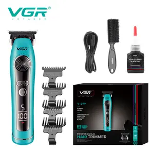 VGR 299 Hair Clippers for Men, Professional Hair Trimmer for Men, Cordless Barber Clippers with 5-Speed Levels & 9000RPM Motor, Zero Gap trimmer with Ceramic Metal Blade for Fade and Line Up