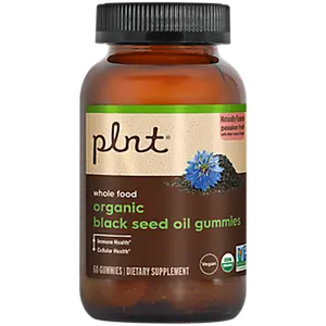 plnt Organic Black Seed Oil Gummies a" Immune & Cellular Support a" Passion Fruit (60 Gummies)