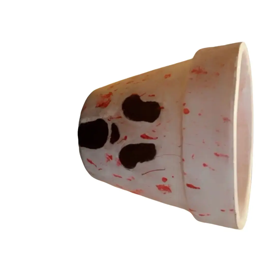 Hand-Painted Ghostface Flower Pot for Indoor and Outdoor Use
