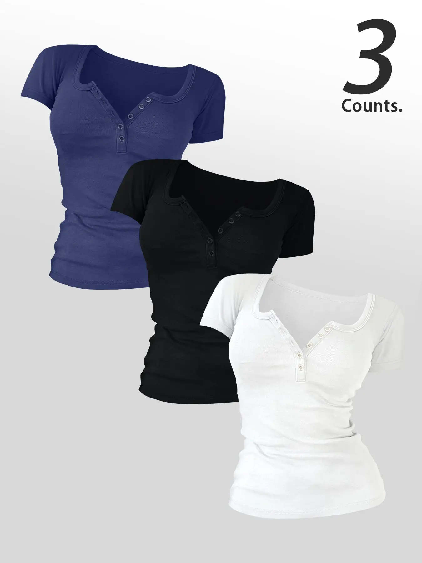 Navy blue + black + white