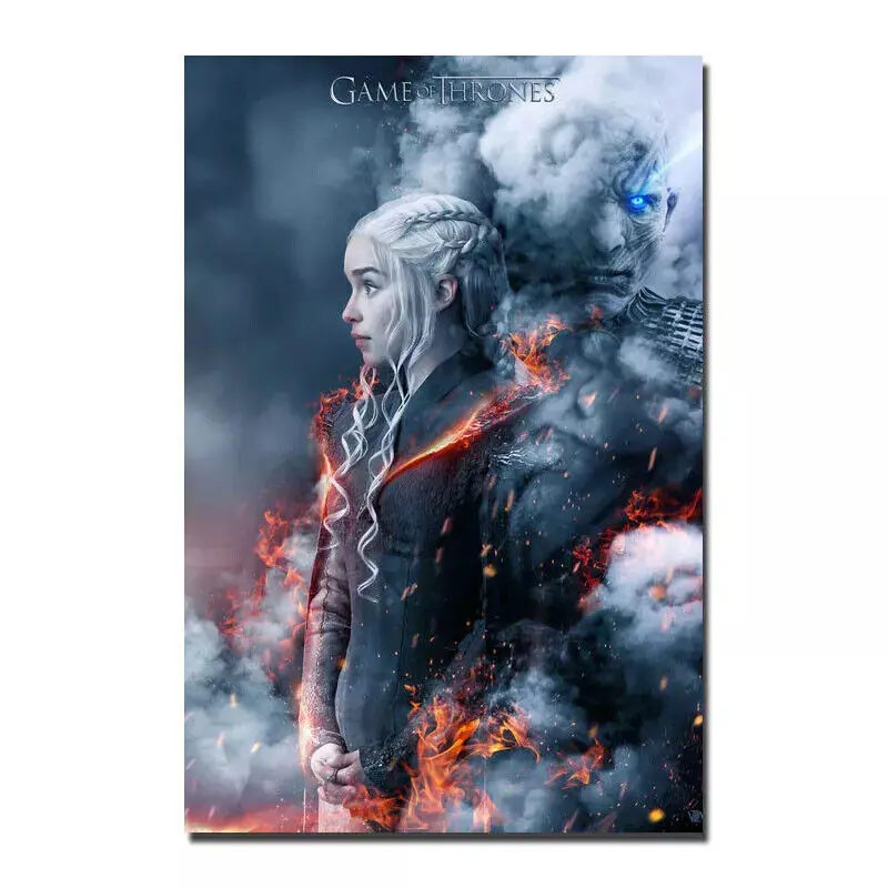 Game of thrones 7 Emilia Clarke Poster Art Print Multi Sizes .Poster Decorations, Holiday Poster - Halloween Party Decorations.Wall Decor.Poster Gift For Holiday, Halloween, Birthday, Christmas