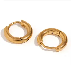 Chunky Gold Huggies