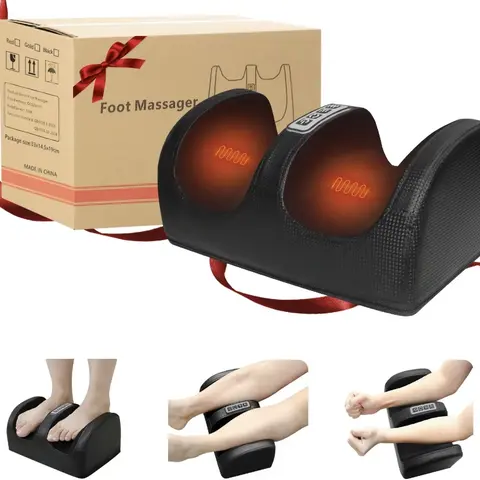 Sohochic Heated Foot-Leg Massager - Ergonomic Plastic Heat-Based Massage Device with Adjustable Heat-Knead Action for Tight Muscle Relief, Hip Massage, Ideal Personal Care Gift