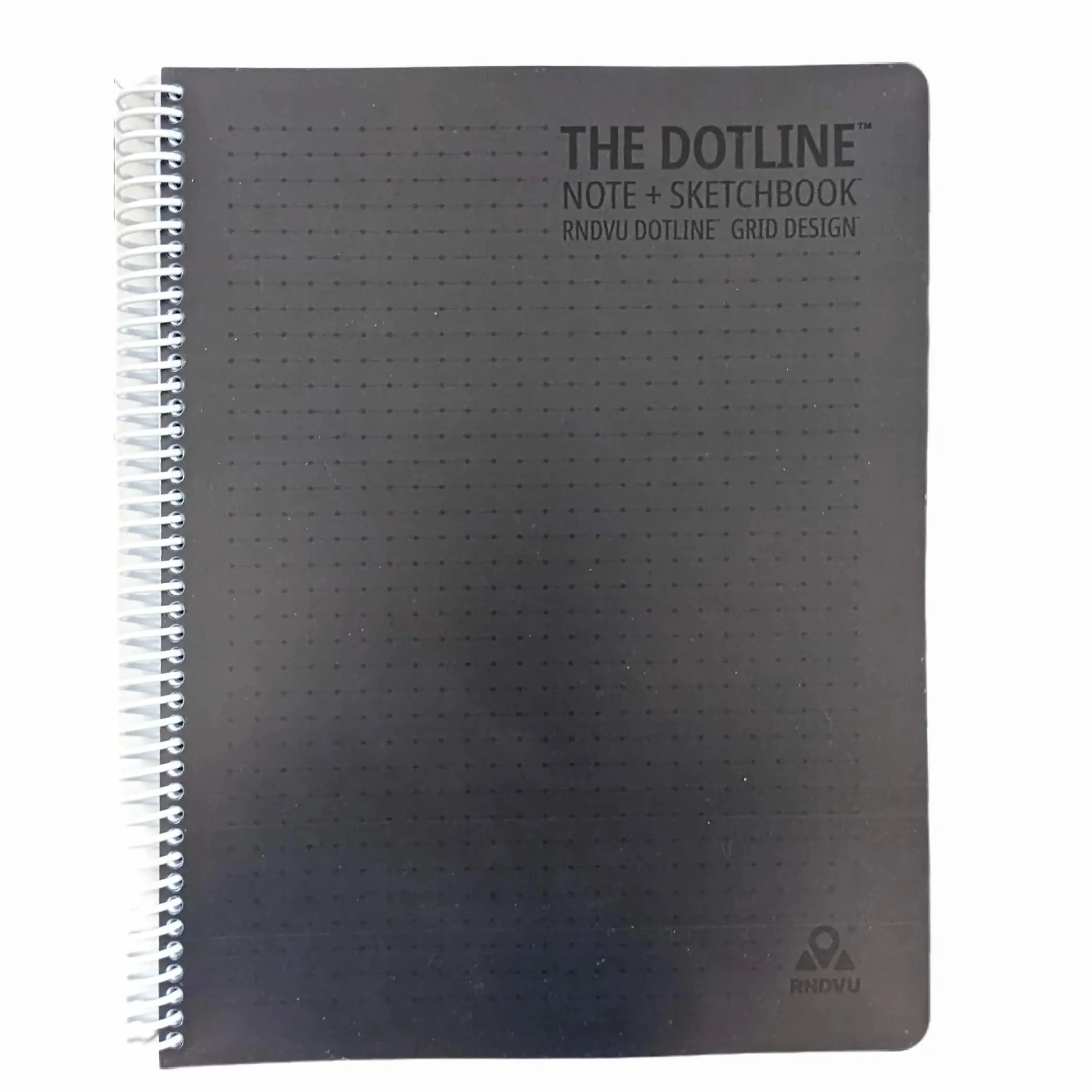 The Dotline Notebook - PEPPERCORN  Black - Dot lined notebook for text and art