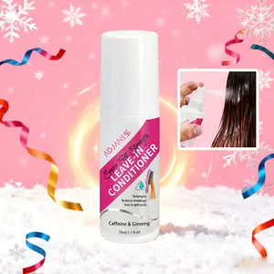 Adjaniss No-Rinse Hair Spray, Detangler Spray (50ML), Anti-Frizz Deep Conditioning, for Split Ends, Curly, Dry, Damaged Hair, Travel Size