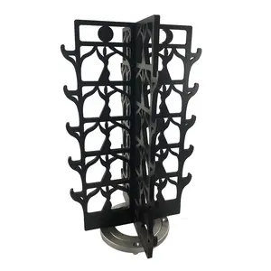 Rotating Wood Sunglasses Rack - 20-Pair - Dancer Collection