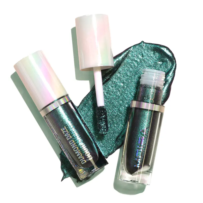 MOIRA | Diamond Daze Liquid Eyeshadow (009, Green Paradise) | Multichrome Glitter Liquid Shadow, Long-Lasting & Crease-Free | Smooth Glide No-Fallout Formula