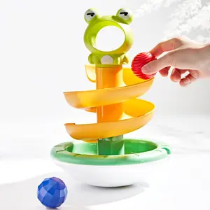 Frog Track Toy + Top-It Balancer + Dual Texture Ball, Enhances Hand-Eye Coordination, Early Education, Best Parent-Child Interactive Toy