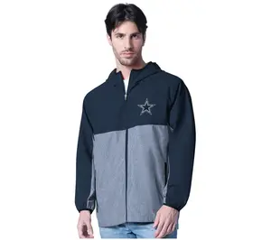 NFL Officially Licensed Dallas Lightweight Men's Full Zip Jacket w/ Hood