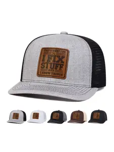 Unisex Micro Curved Ifixstuff Leather Baseball Cap, Adjustable Sun Protection Casual Hat for Spring & Fall, Outdoor Travel Beach Vacation