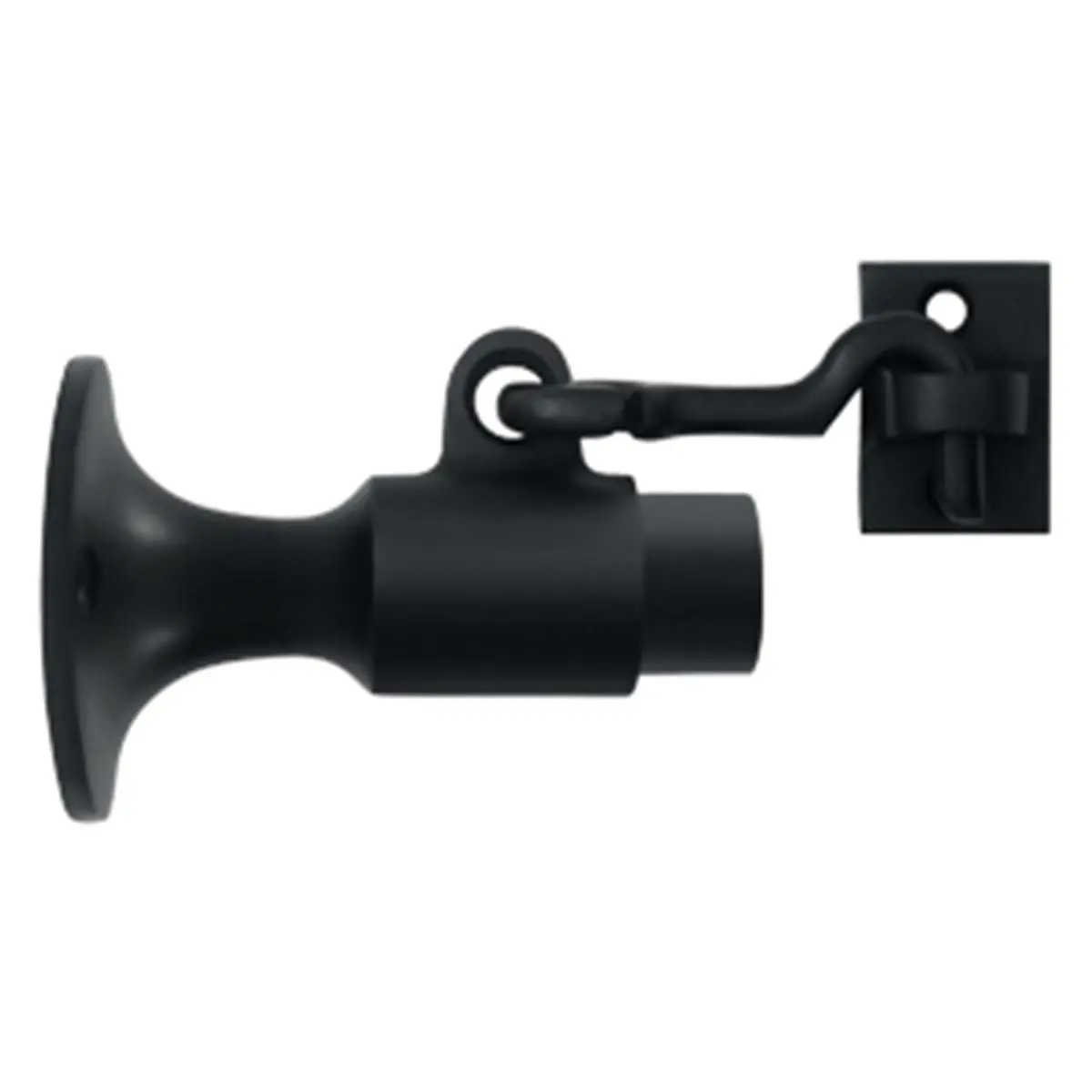 212 MAIN Solid Brass Metal Wall Mount Bumper Holder - 2.5 in, Black, Durable, Kitchen Use, Limited 1-Year Mechanical Warranty