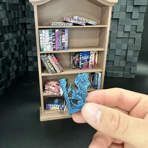 Miniature Dragon Bookend / Mini Bookshelf / Bookshelf Decor / Book Guardian / Booktok / Fourth Wing / Iron Flame / Miniature / Mini Brands
