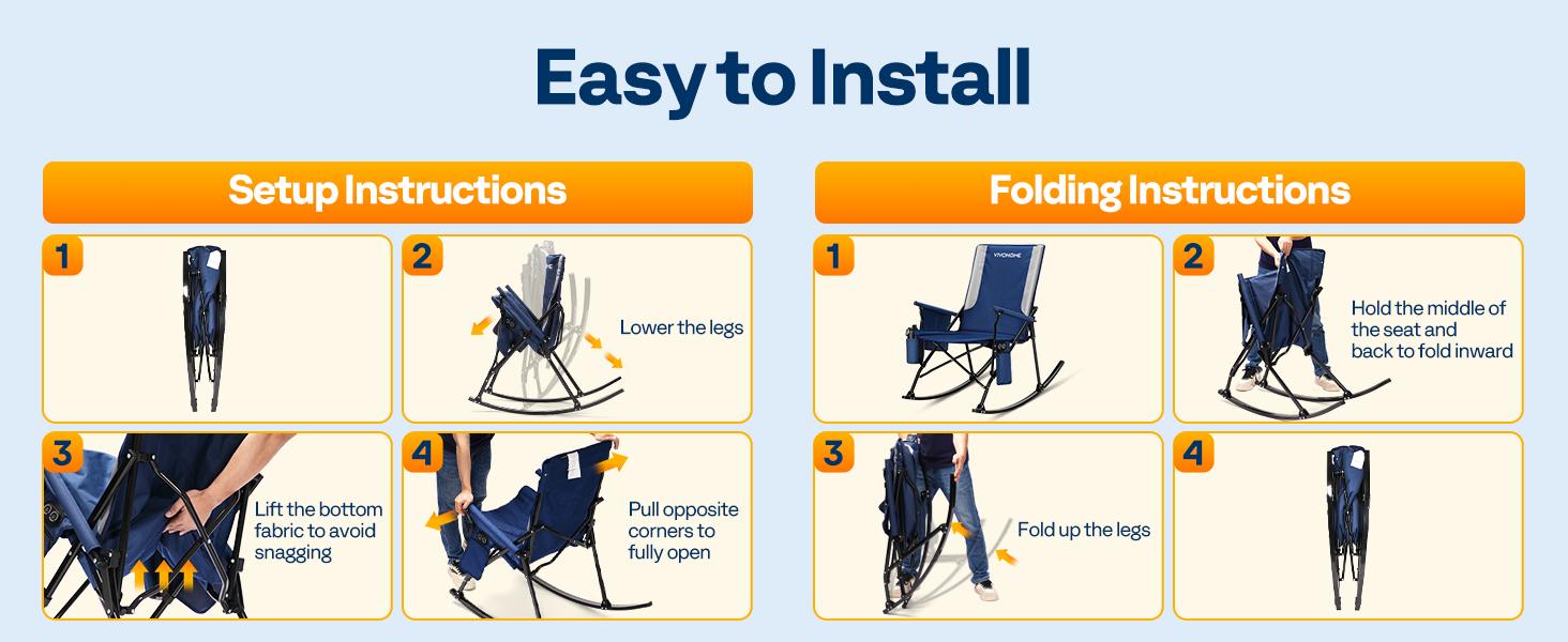 VIVOHOME 45W Padded Heating Rocking Camping Chair, Heated Oversized Portable Lawn Chair for Outdoor Sports, 3 Levels of Heat, Overheat Protection System VIVOHOME 45W Padded Heating Rocking Camping Chair, Heated Oversized Portable Lawn Chair for Outdoor Sports, 3 Levels of Heat, Overheat Protection System