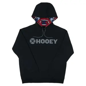 Hooey Mens "Lock-Up," Black Hoody