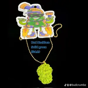 Bud charms gold necklace with Bud charm attached Female Male Anniversary Birthday Daily Metal Coating