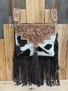 Cowhide Fringe Crossbody Purses!