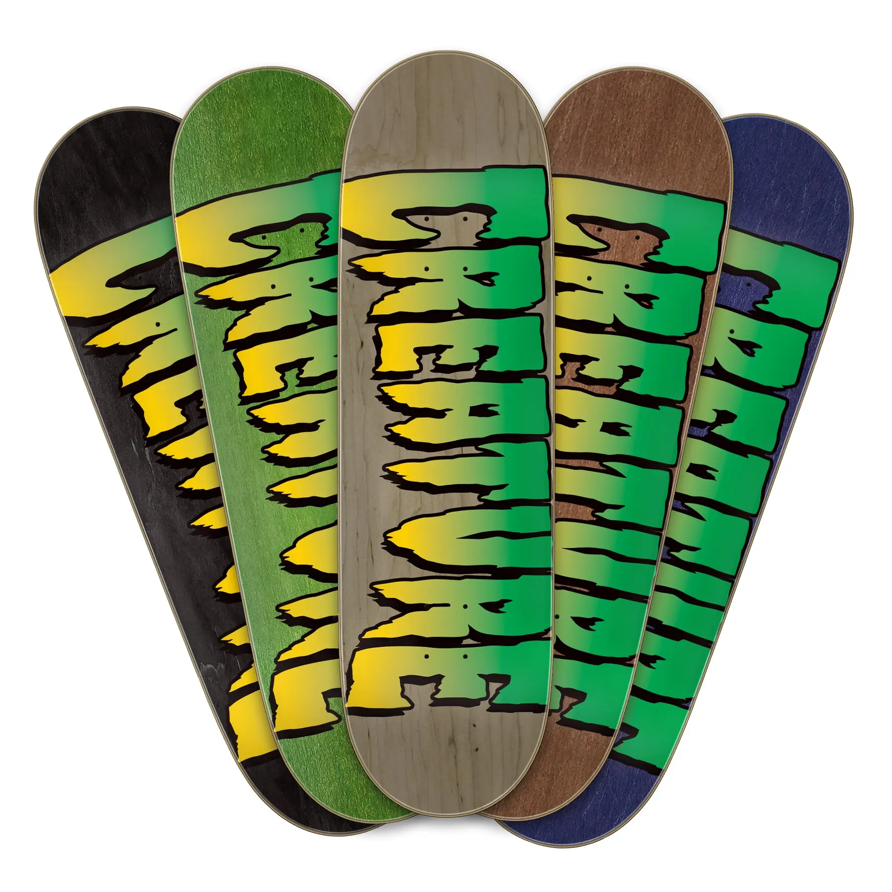 9.0-Inch Stump Style Skateboard Deck, Logo Graphic 7-Ply Maple with a Short Wheelbase and Universal ATV Concave for Street Skating, Creature, Logo Veneers, Universal Concave, 8" To 9", Consistent Concave And Kick, Strong, Responsive Deck