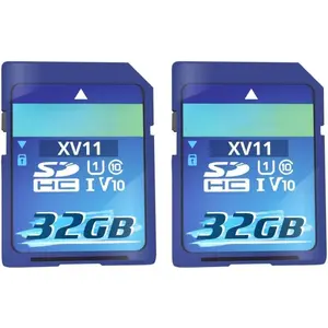 32GB (2pack) Full-Size SD Card, SDHC Compatible with Camera  Video, PC, UHS-I, U1, V10, Class 10, Read Speed Up to 96 MB/s, Write Speed Up to 25MB/s