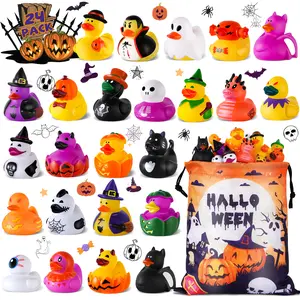 Halloween Duck Bath Toys 24pcs Party Favors Basket Stuffers Goodie Bag Fillers Perfect Gift for Kids & Friends