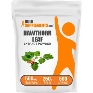 BulkSupplements - Hawthorn Leaf Extract Powder - Antioxidant - Digestive Support - 100g-1kg - 500mg per Serving