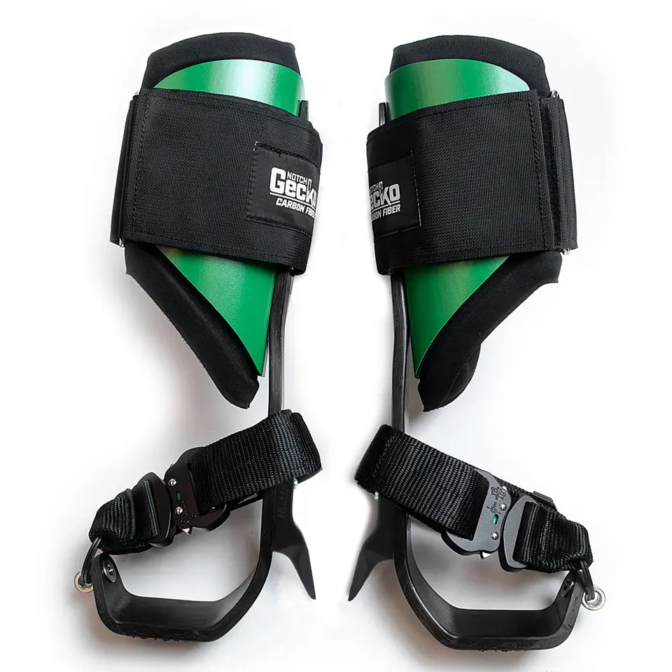 NOTCH GECKO CARBON FIBER TREE CLIMBERS SOLID GREEN